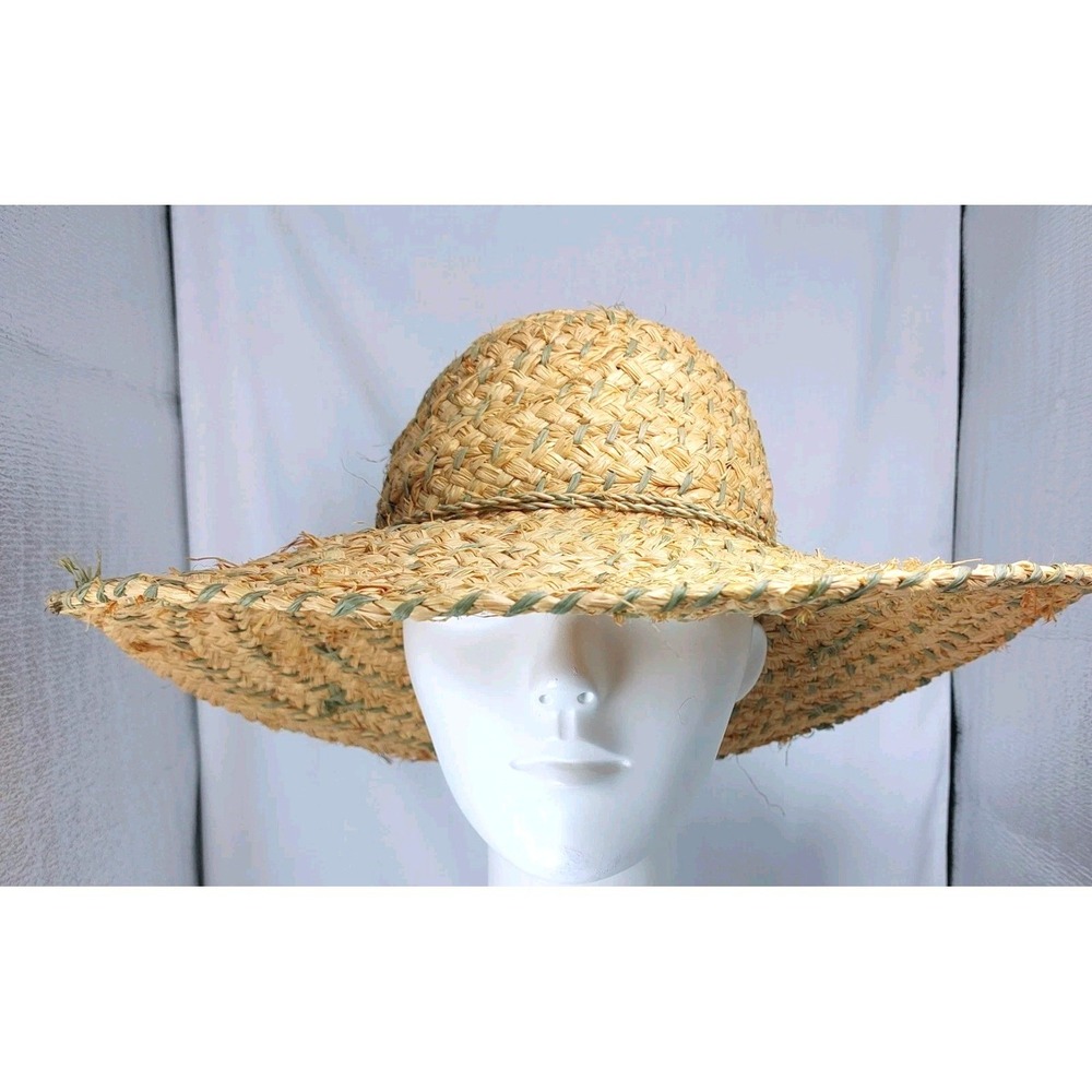 Panama Jack Large 16" Brim Straw‎ Hat OSFM Beach Vacation Summer